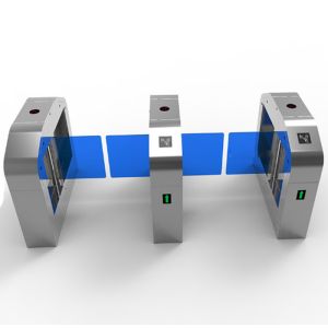 Swing Gate Turnstile Security Systems , Rfid Card Reader Automatic Gate Barrier