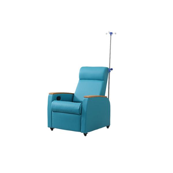 Quality Adjustable Manual Dialysis Recliner Chairs With IV Pole On Casters wholesale