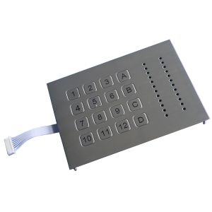 China Ruggedized Weatherproof Metal Keypad With 16 Keys for acces control system on sale China Ruggedized Weatherproof Metal Keypad With 16 Keys for acces control system on sale