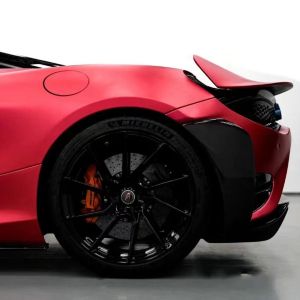 TPU Color Wrap Film Easy Cleaning Matte Chinese Red Car Wrap Customize Dry Apply