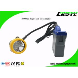 6.6Ah 1.67W 1000cycles led Mining Cap Lamp 15000lux