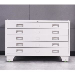 Cheap Multi Layer 0.069cbm Ergonomic Handle Metal Drawer Cabinet Knocked Down Structure for sale