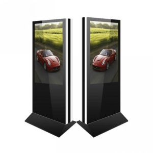 China Ultra High Brightness Freestanding Digital Posters 43 Inch FHD Double Sided on sale