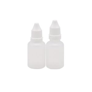 Transparent PE 15ml Plastic Refillable Eye Drop Empty Bottle