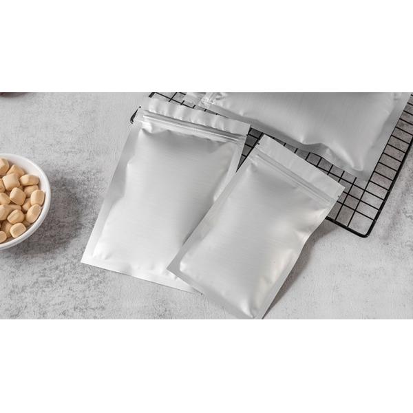 Small Tea Zipper Foil Mylar Three Side Seal Bags Smell Proof Custom Printed