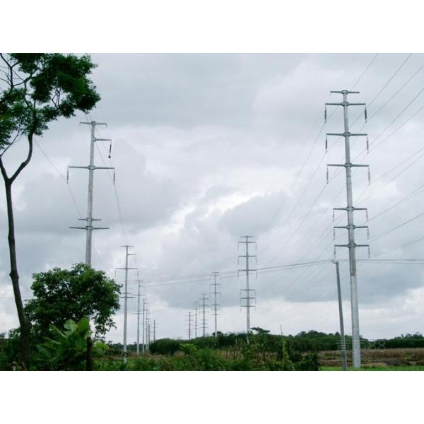 HDG 12m 500KV Electric Steel Tubular Swaged Pole Overlap Connection