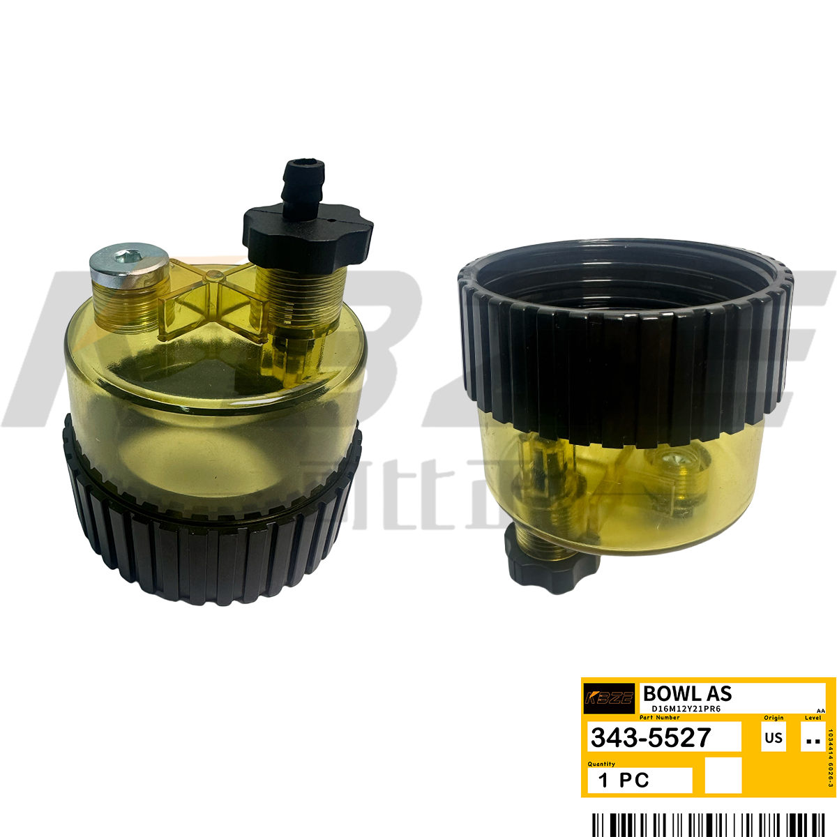 China 3435527 343-5527 OIL WATER SEPERATOR BOWL FOR CAT E320C 345C E365C E390D EXCAVATOR on sale