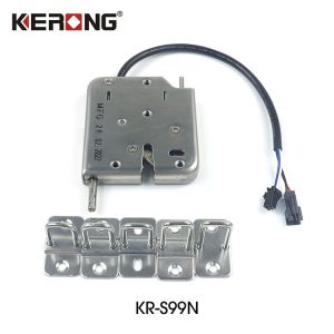Kerong 12v 24v Electromagnetic Lock With Pusher for smart locker
