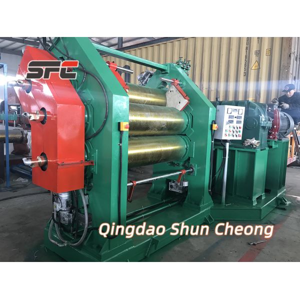 Customizable Rubber Calender Machine with PLC Control System Electric Heating and Automatic Operation for Precision Rubber Sheet Production
