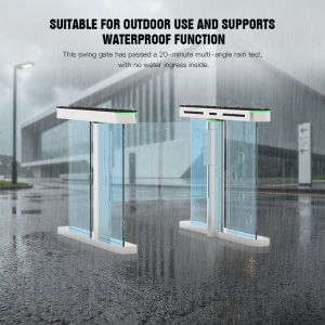 HCW High Security Speed Lane Turnstile with Face Recognition and 24/7 Uninterrup