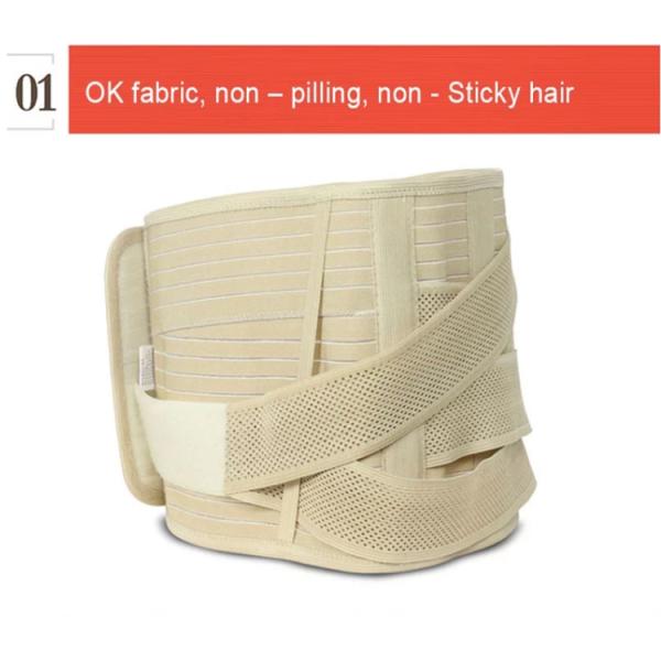 Neoprene Lower Back Support Brace , Trimmer Waist Pain Relief Belt Elastic