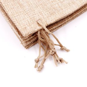 Multifunctional Fabric Drawstring Gift Bags Jute Drawstring Pouch