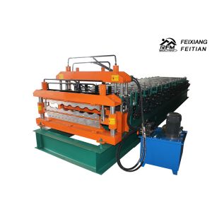 Full Automatic Double Layer Roll Forming Machine Easy Operate For Roof Panels