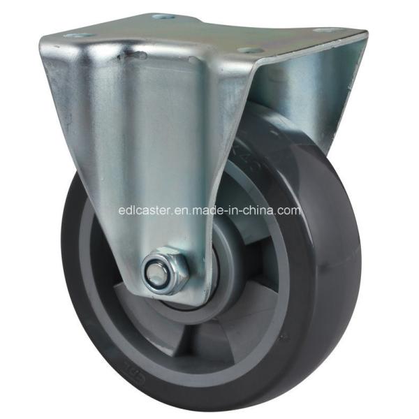 Customized Request Medium 5" 200kg Rigid PU Caster 6405-76 Without Brake