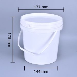 Transparent Multifunctional 3L Set Packing Plastic Bucket with Lid and Sealing