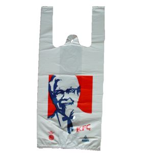 China Custom Printed Plastic Merchandise Bags Eco Friendly on sale
