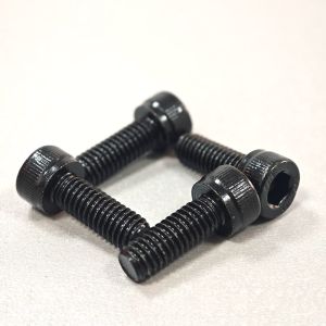Plain Finish Black Zinc Knurled Socket Head Cap Screws with HEX Head Style