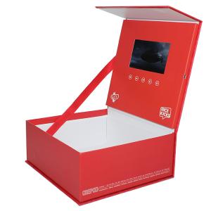 China HD IPS LCD Video Business Cards Artificial Style With Paper Material on sale