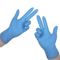 Quality Anti Virus Disposable Protective Gloves White / Blue Color Easy To Decompose wholesale