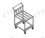 Quality KUTED Transport Trolley III L Type Trolley 721Lx510Wx950H mm for Smooth and Precise Drilling Process wholesale