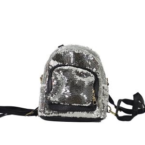 Sublimation Custom Photo Glitter Sequin Backpack Trendy Travel Sparkly Backpack