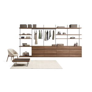 Cheap Modern Customized Open Wardrobe Fitted Bedroom Closet No Door for sale