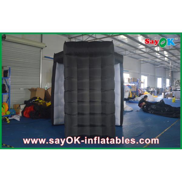 Inflatable Photo Studio Black Inflatable Photo Booth With Controller For Promotion Custom Made