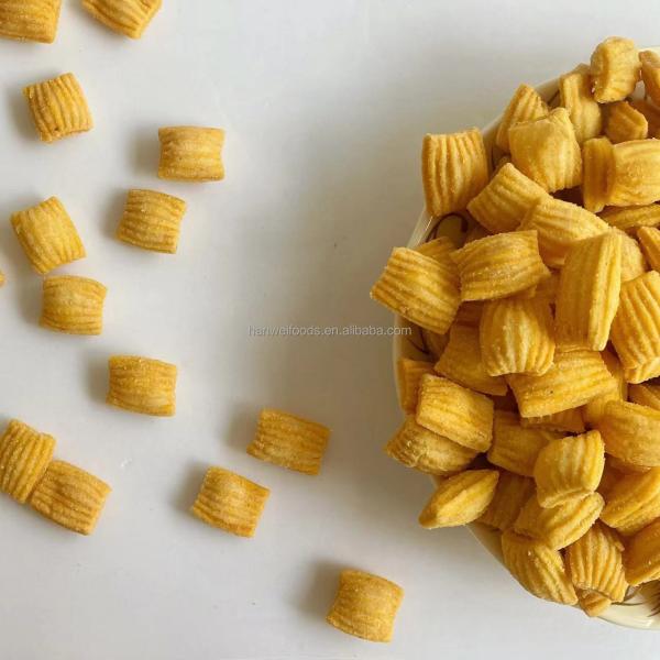 Pillow Shaped Fried Rice Crackers Nostalgic Puffed Spicy Shrimp Chips