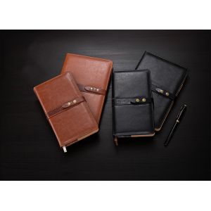 Custom Pu Leather Notebook With Company Logo For Business B5 / Customized Size