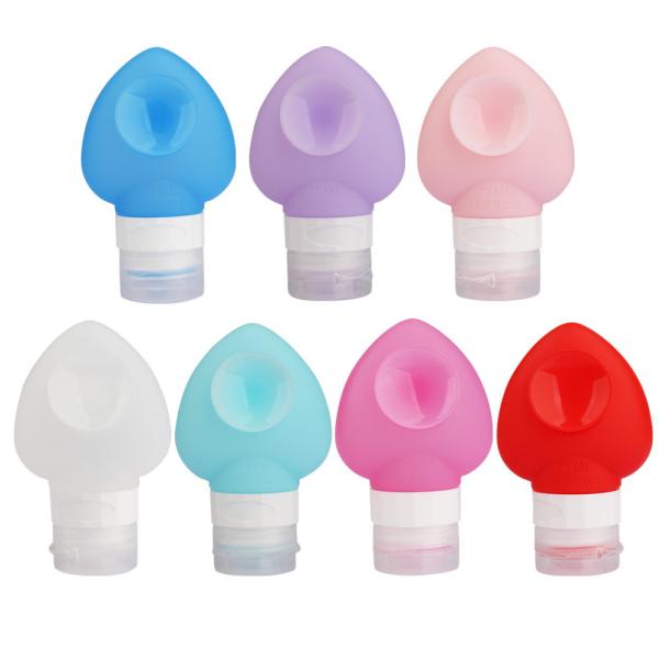 Quality 78ml Refillable Silicone Travel Bottles Squeezable With Sucker wholesale