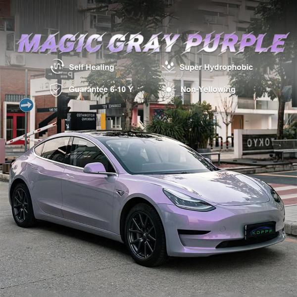 Magic Gray Purple Self Healing Color Paint Protection Film Anti Scratch TPU PPF