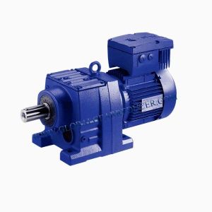 Flange Mounted Helical Geared Motor With Extended Bearing Housing