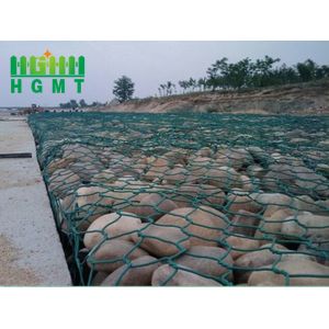 80x100mm Hole Hexagonal Gabion Hot Dip Galvanized Pvc Plastic Coated
