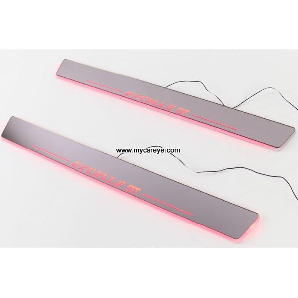 Buick Excelle GT LED Lights car pedal side step sill door moving scuff plate