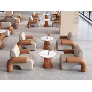 Five-star Hotel Lobby Furniture Negotiation Sofa Table And Chair Combination