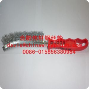 Cheap Stainless Steel Knife Brushes with Plastic Handle for sale