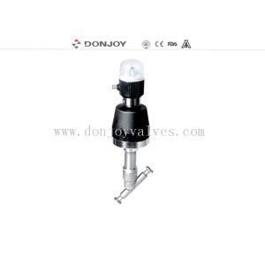 China DONJOY Pneumatic Angle Seat Valve with PTFE seal with 180 degree steam on sale