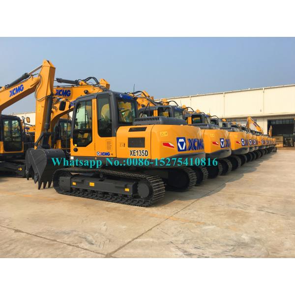 72.7kw Heavy Digging Machinery ,13 Ton Excavator With 0.4 M3 Bucket Capacity