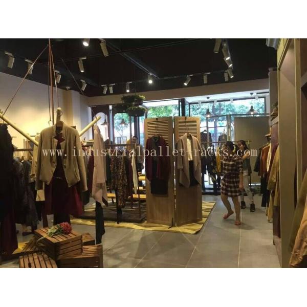 Quality Custom Wood Display Shelving & Stands For Garment Shops / Wine Stores / Malls wholesale