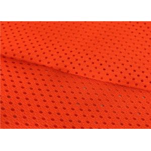 High Visible 100% Polyester Fluorescent Mesh Fabric For Safety Cloth