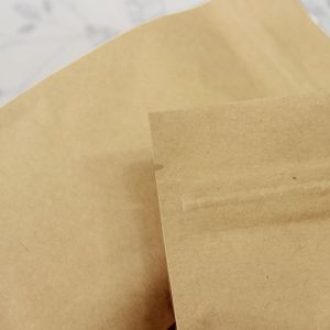 Flat Bottom Kraft Paper Zipper Resealable Dog Food Bag