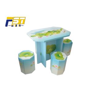 Easy Assembled Cardboard Beach Furniture Moisture Resistant OEM / ODM Available