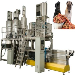 China 1ton/H 2ton/H Cat Dog Horse Pet Food Production Line Extruder on sale