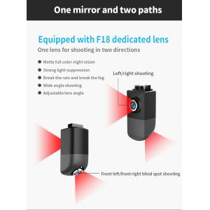 15.88 Inch Vehicle Rear View Mirrors Video Recorder IPS Dual Lens Dash Cam RoHS