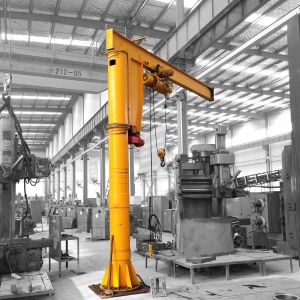 360Deg Revolving Swing Lever Electric Jib Crane Column Mounted