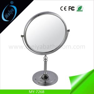China desktop pocket makeup mirror, table double side cosmetic mirror on sale