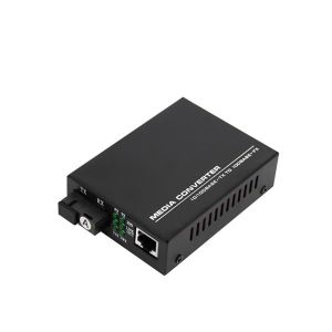 10/100M Bidi RJ45 SC 20Km Fiber Optic Media Converter / Single Mode Fiber
