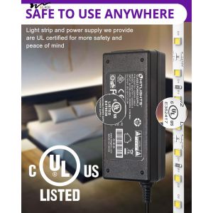 16.4ft LED Strip Lights Kit with Remote and 4000K High Density Dimmable Tape