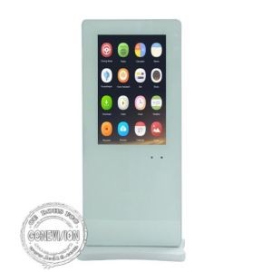 Indoor 10.1 Inch Floor Standing Digital Signage Connect U Disk To Display