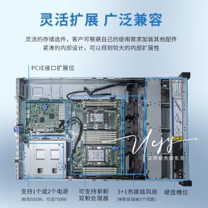 2u rack server chassis for lenovo thinksystem sr658 server Intel Xeon silver